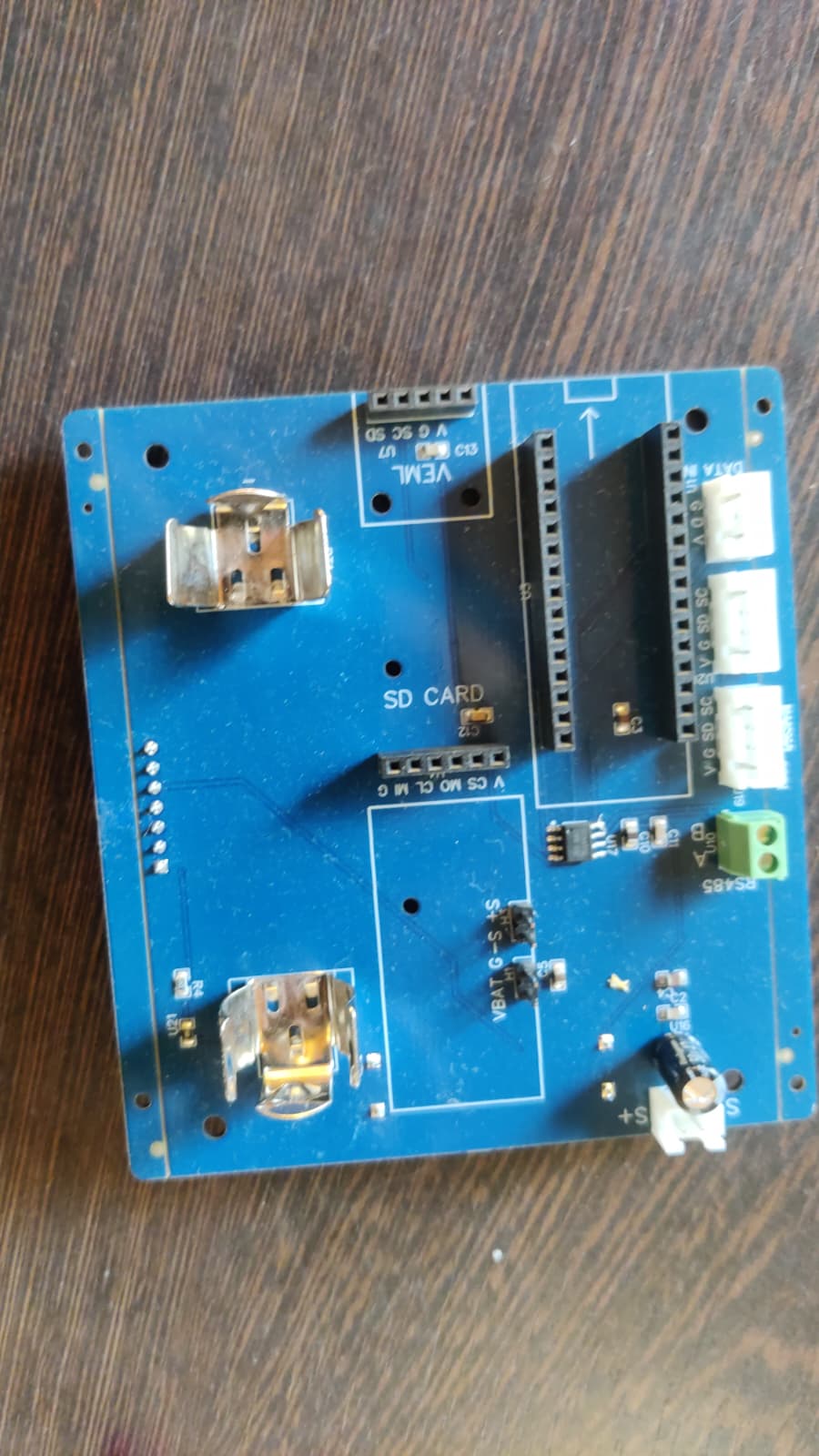 A physical circuit board used during prototype development