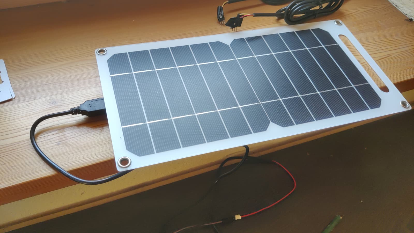 Solar panel used for the monitoring setup